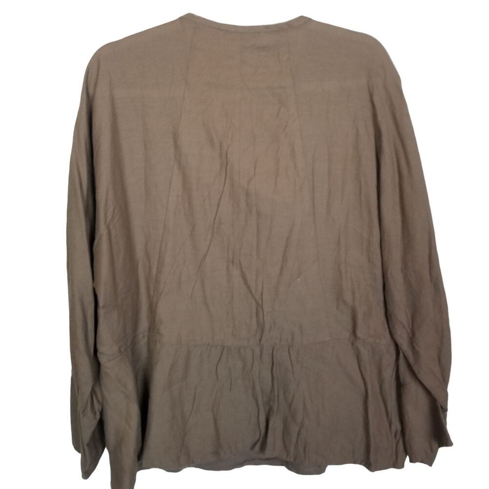 IRO Womens Lagenlook Tunic Sz 40 (8) Coastal Grandma Minimalist Chocolate Brown - Picture 8 of 8